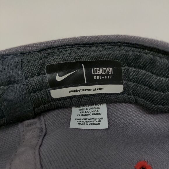 Nike Legacy91 Dri Fit Men's Fitted Hat Gray OSFM Embroidered G Logo - Picture 7 of 8